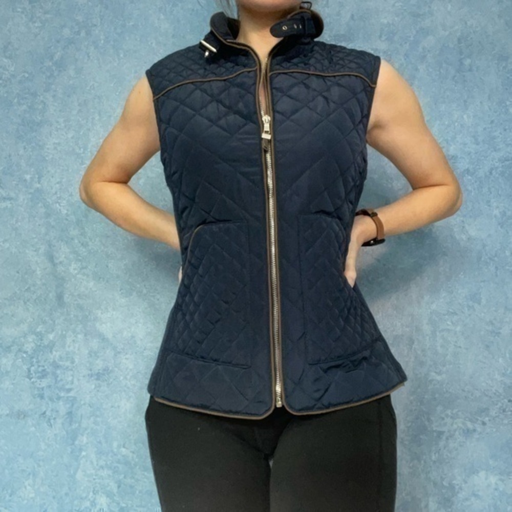 Miami Blue Quilted Zip Up Vest